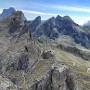 View over Passo Giau from Rifugio Nuvolau